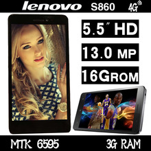 Original Lenovo S860 t MTK6595 Octa Core 4G Cell Phones 13.0MP 3G RAM 16G ROM 5.5″HD Android 4.4.3 WCDMA GPS Dual SIM smart wake