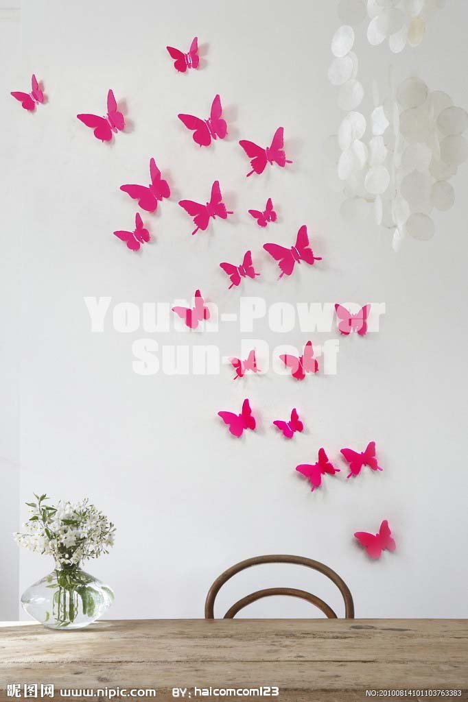Aliexpress.com : Buy 3D Wall Sticker Butterfly 30pcs Home Room 
