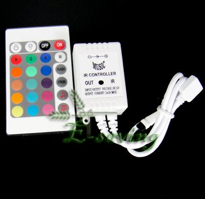 24key IR LED RGB music controller Infrared Music LED ControllerDC12v 6A connect RGB LED STRIP LIGHT free shipping(China (Mainland))