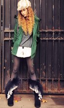 High Quality Nature Fox Fur New Fashion snow boots for women real genuine leather winter shoes