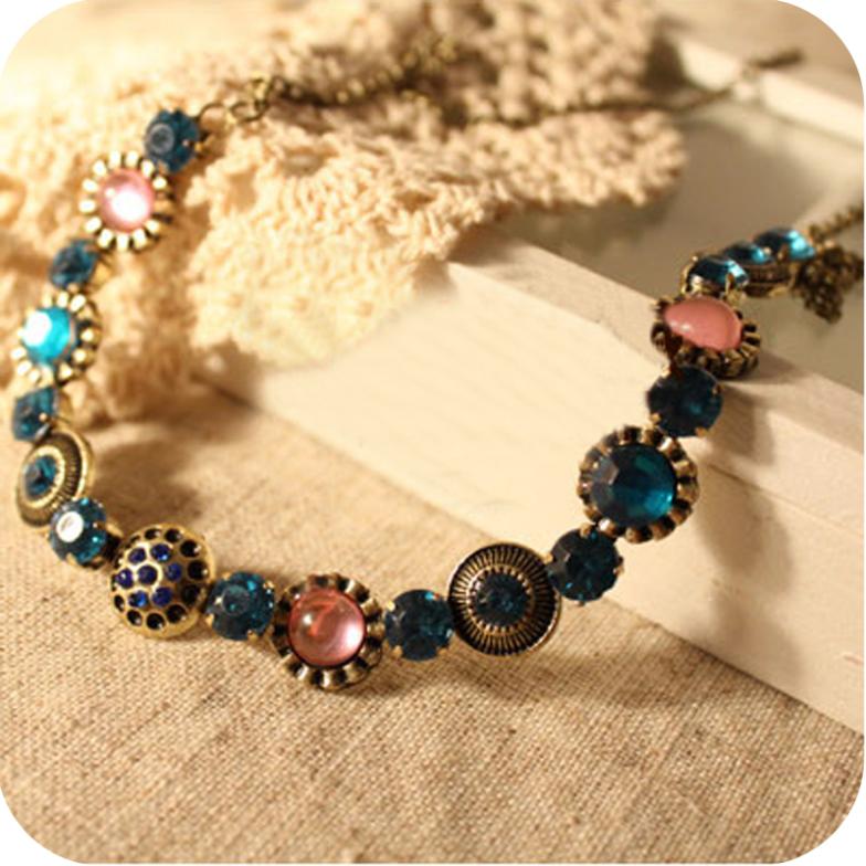 N168 vintage jewelry fashion accessories vintage bohemia necklaces for women 22g T 4 5