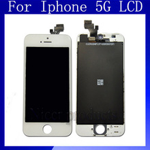 Crazy Promotion:10pcs/lot LCD SCREEN For Iphone 5 LCD With Touch Screen Display Module Black  or White