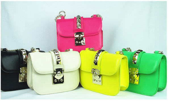 Valentine bags women s fashion messenger bag rivet shoulder bag designer famous brand PU leather girls