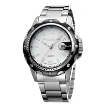 relogio masculino Luxury Brand Oirignal Quartz Wristwatches With Date Full Steel Business Casual Watches Men Watch