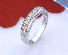 Simulated Diamond The Ring 925 Sterling Silver Wedding Band Rings for Women Promotion Aneis Femininos 2015